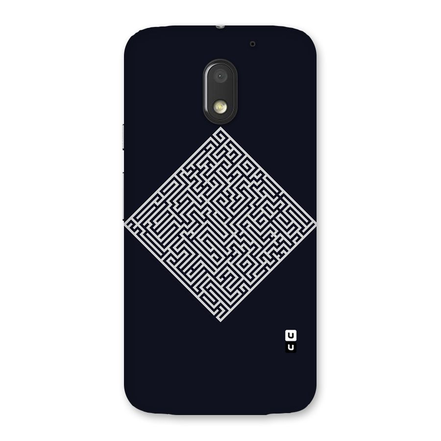 Minimal Maze Pattern Back Case for Moto E3 Power