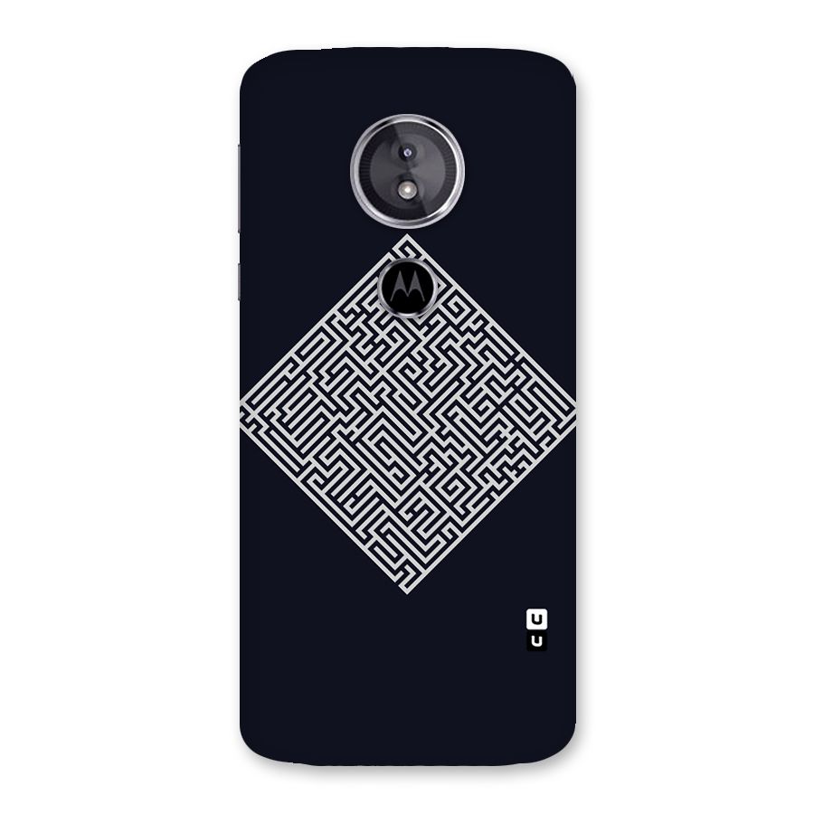 Minimal Maze Pattern Back Case for Moto E5