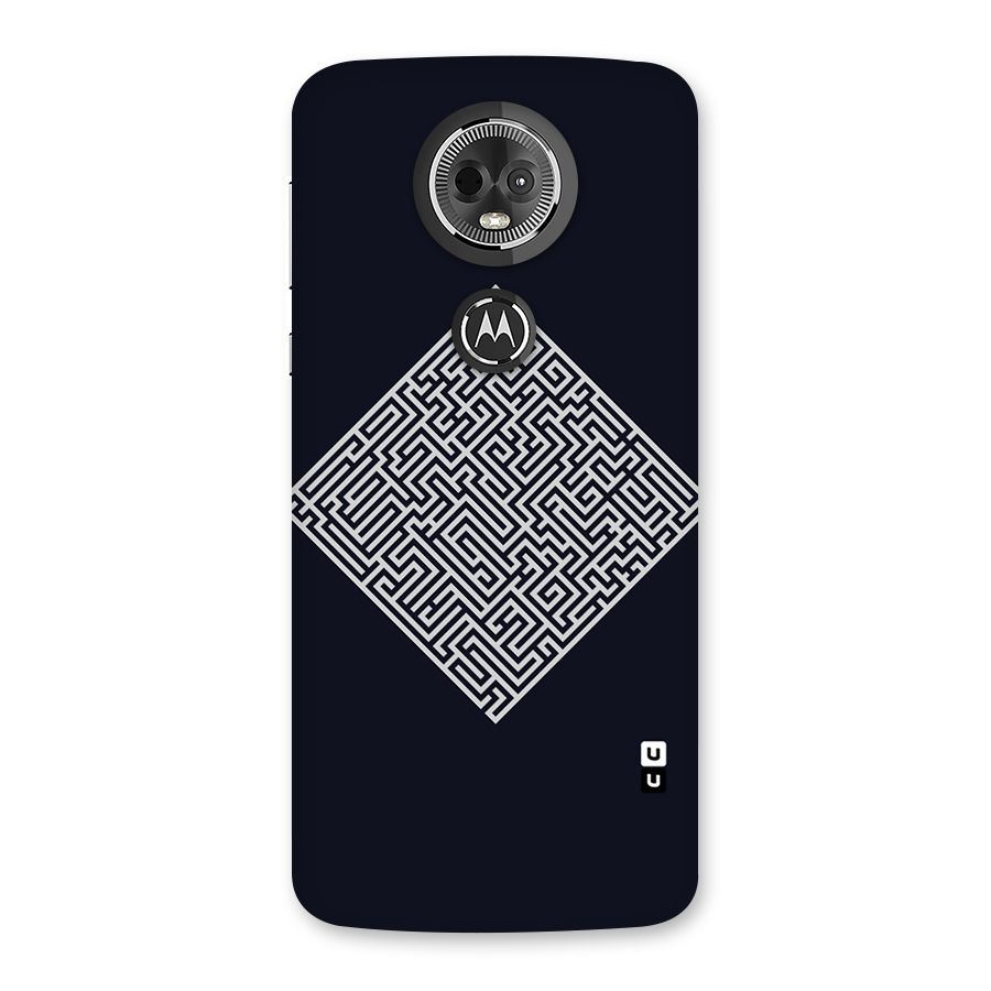 Minimal Maze Pattern Back Case for Moto E5 Plus
