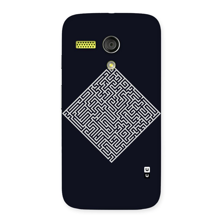 Minimal Maze Pattern Back Case for Moto G