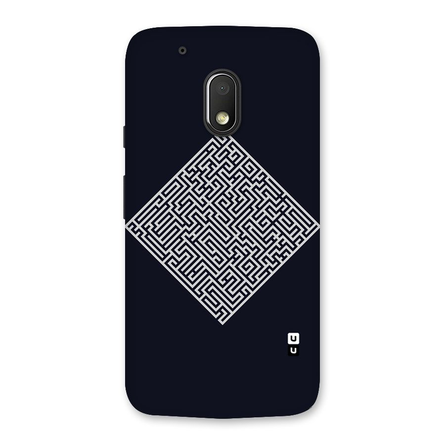 Minimal Maze Pattern Back Case for Moto G4 Play
