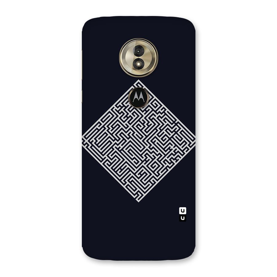 Minimal Maze Pattern Back Case for Moto G6 Play
