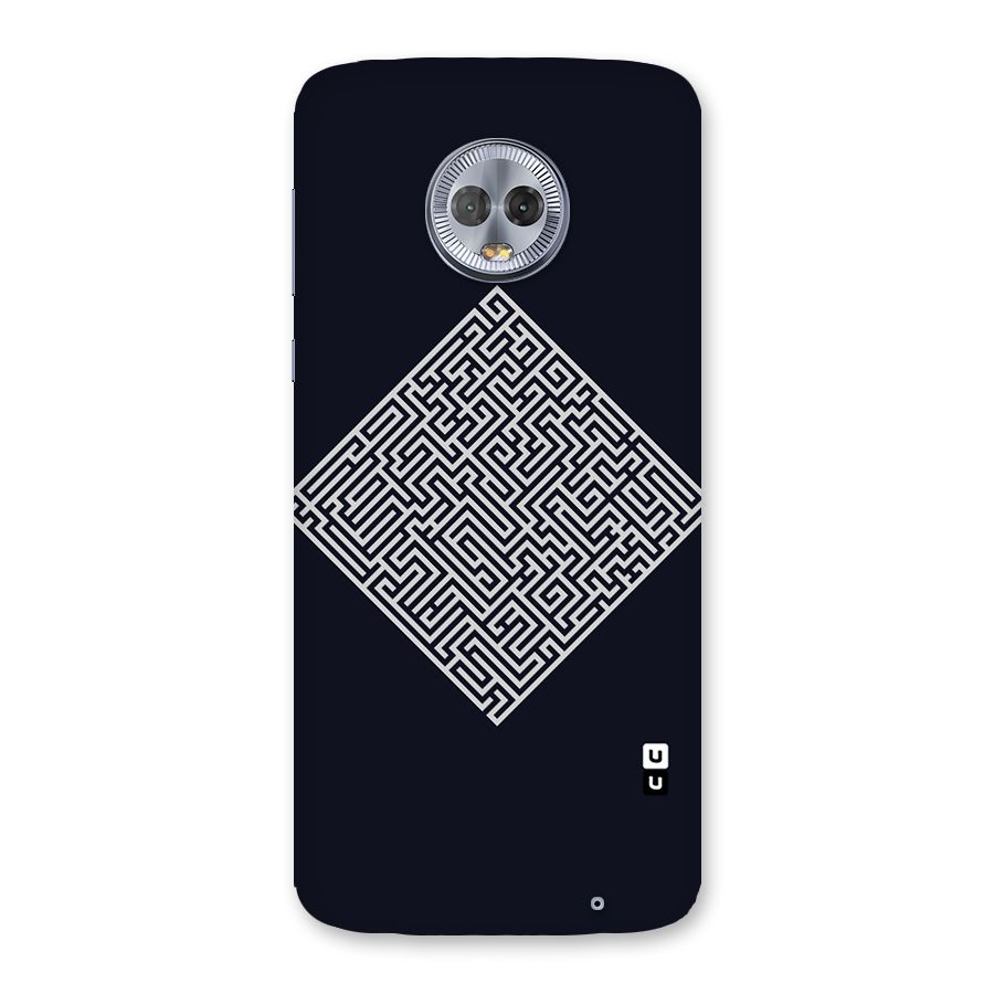 Minimal Maze Pattern Back Case for Moto G6 Plus