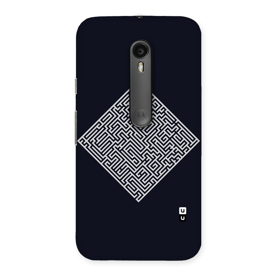 Minimal Maze Pattern Back Case for Moto G Turbo