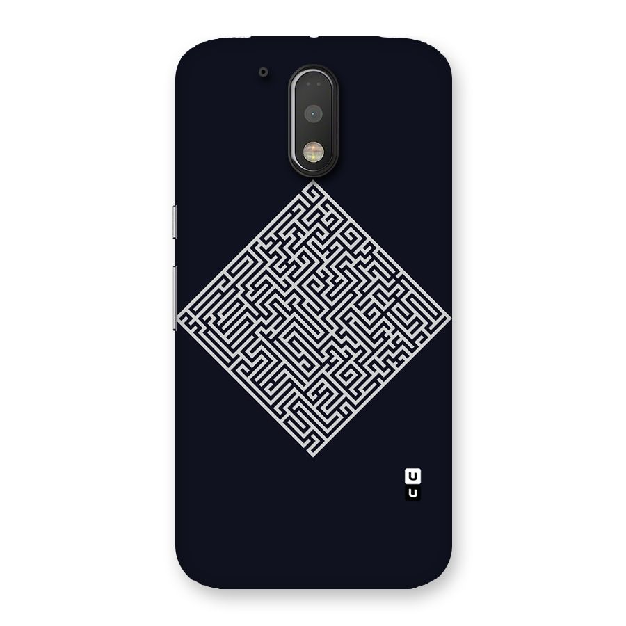 Minimal Maze Pattern Back Case for Motorola Moto G4 Plus