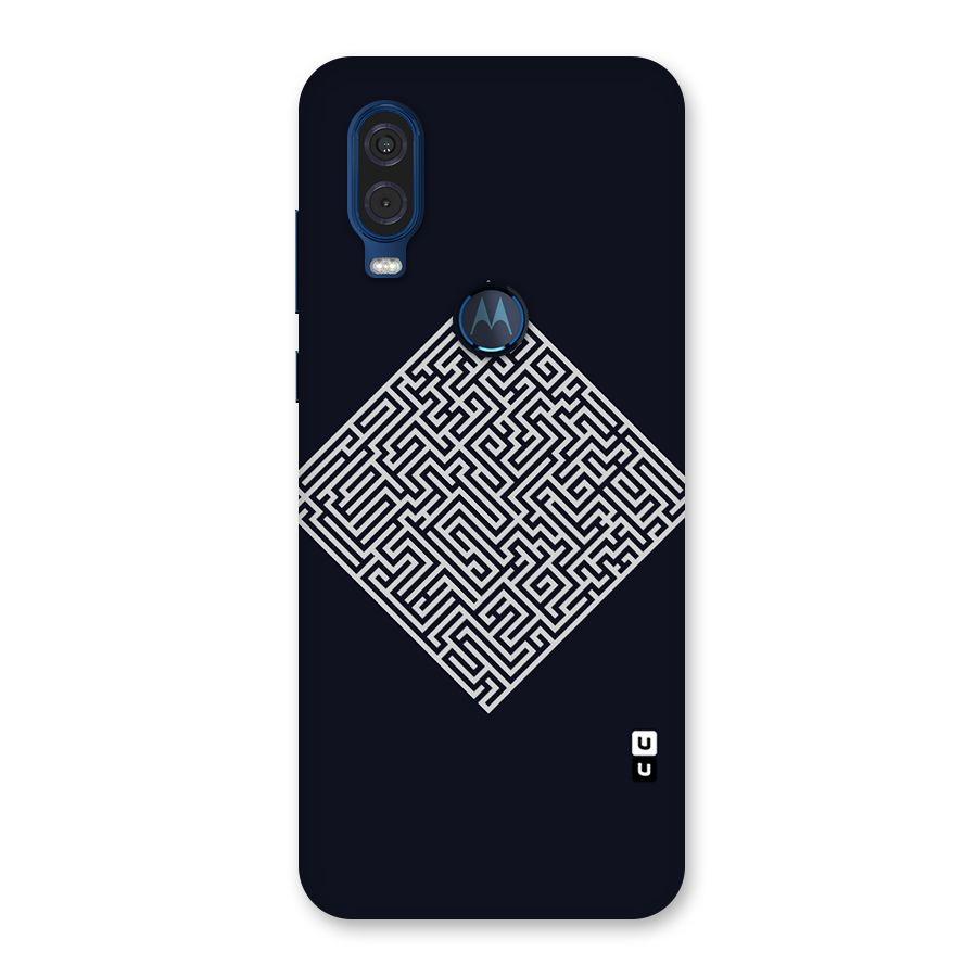 Minimal Maze Pattern Back Case for Motorola One Vision