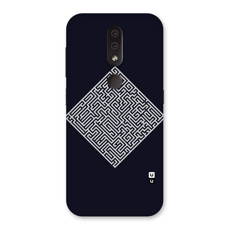Minimal Maze Pattern Back Case for Nokia 4.2