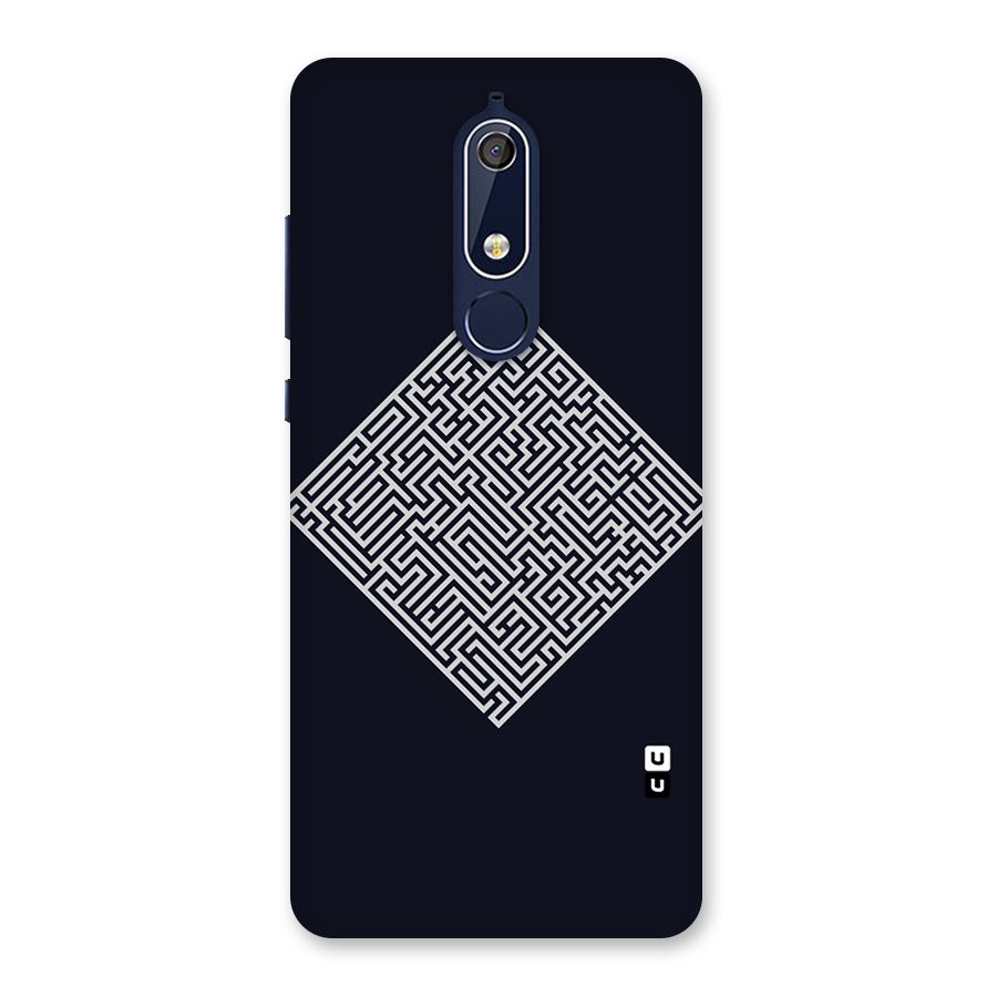 Minimal Maze Pattern Back Case for Nokia 5.1