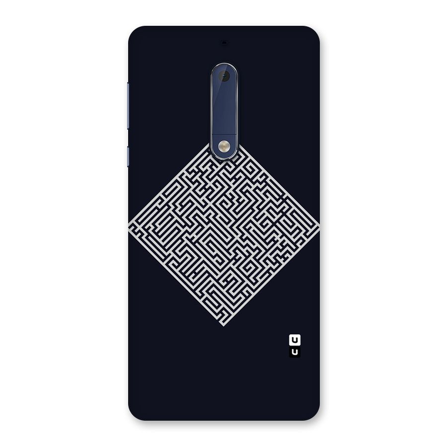 Minimal Maze Pattern Back Case for Nokia 5