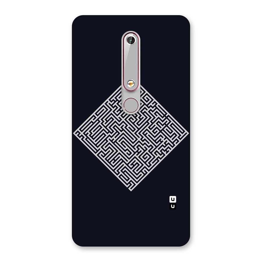 Minimal Maze Pattern Back Case for Nokia 6.1