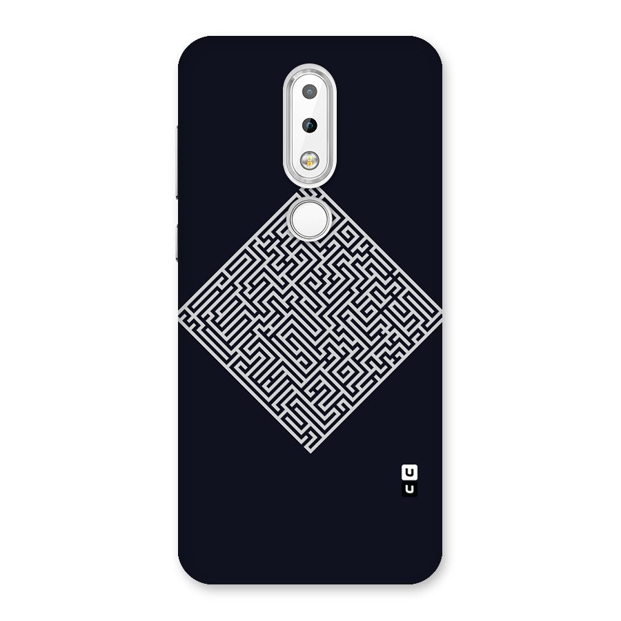 Minimal Maze Pattern Back Case for Nokia 6.1 Plus