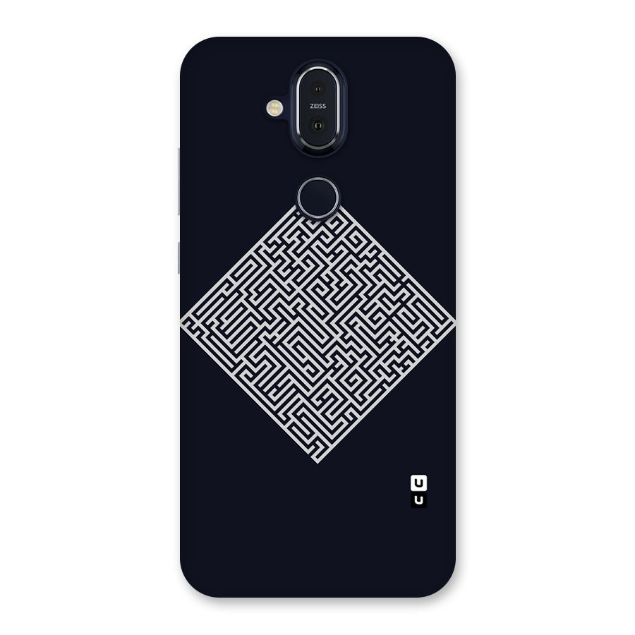 Minimal Maze Pattern Back Case for Nokia 8.1