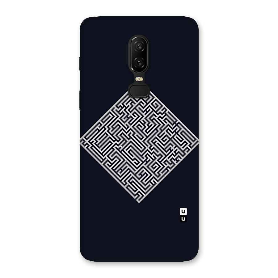 Minimal Maze Pattern Back Case for OnePlus 6
