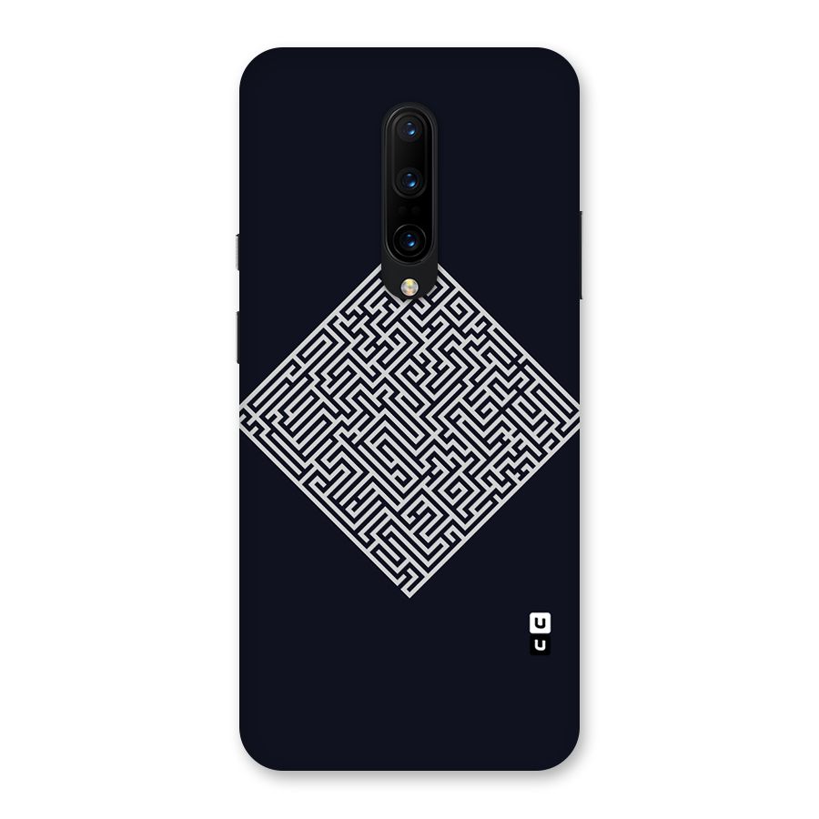 Minimal Maze Pattern Back Case for OnePlus 7 Pro