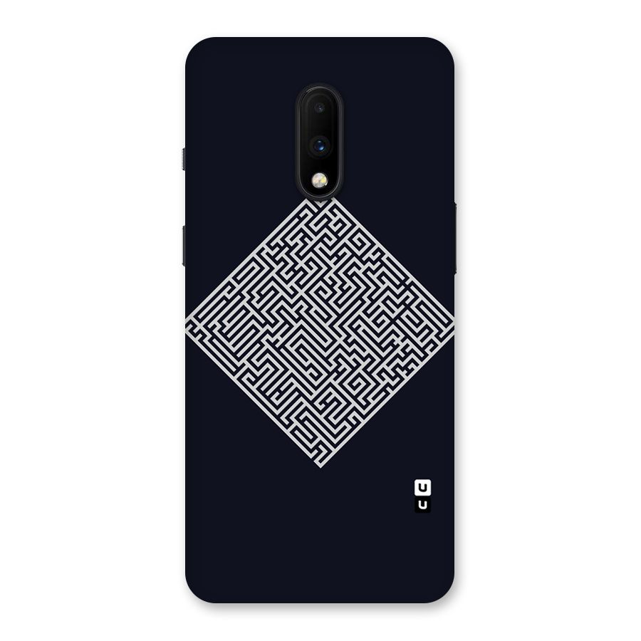 Minimal Maze Pattern Back Case for OnePlus 7
