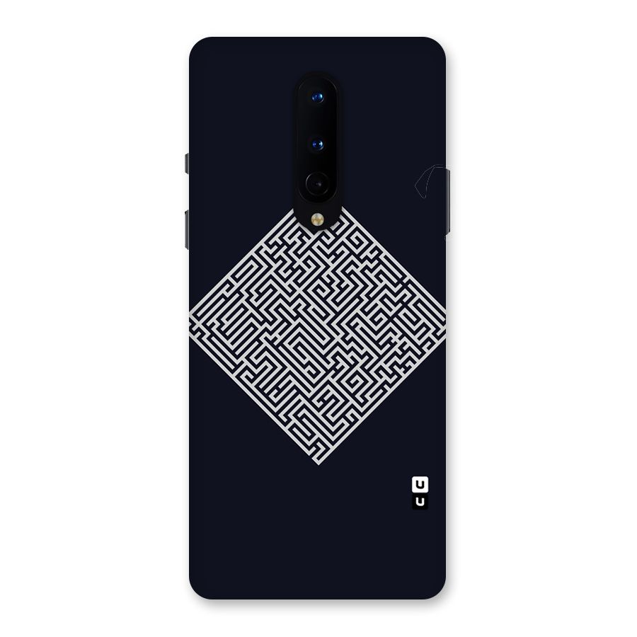 Minimal Maze Pattern Back Case for OnePlus 8