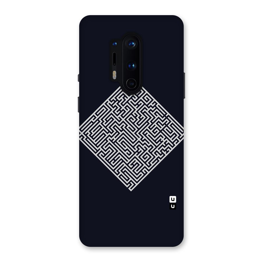 Minimal Maze Pattern Back Case for OnePlus 8 Pro