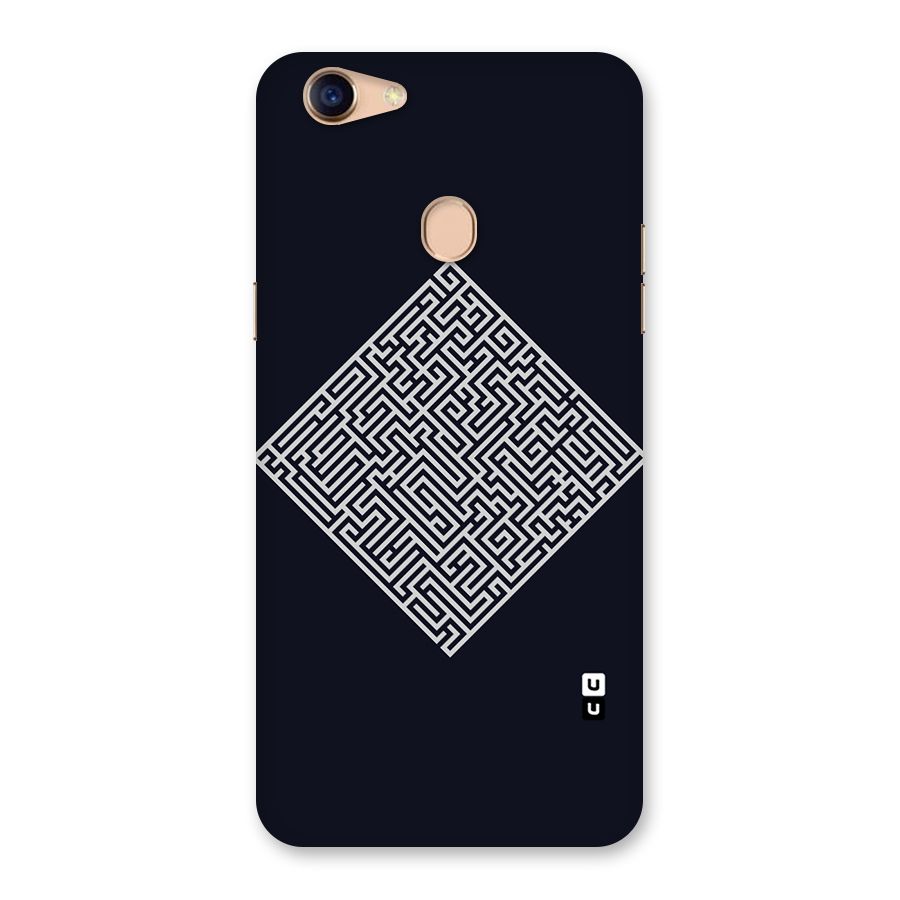 Minimal Maze Pattern Back Case for Oppo F5 Youth