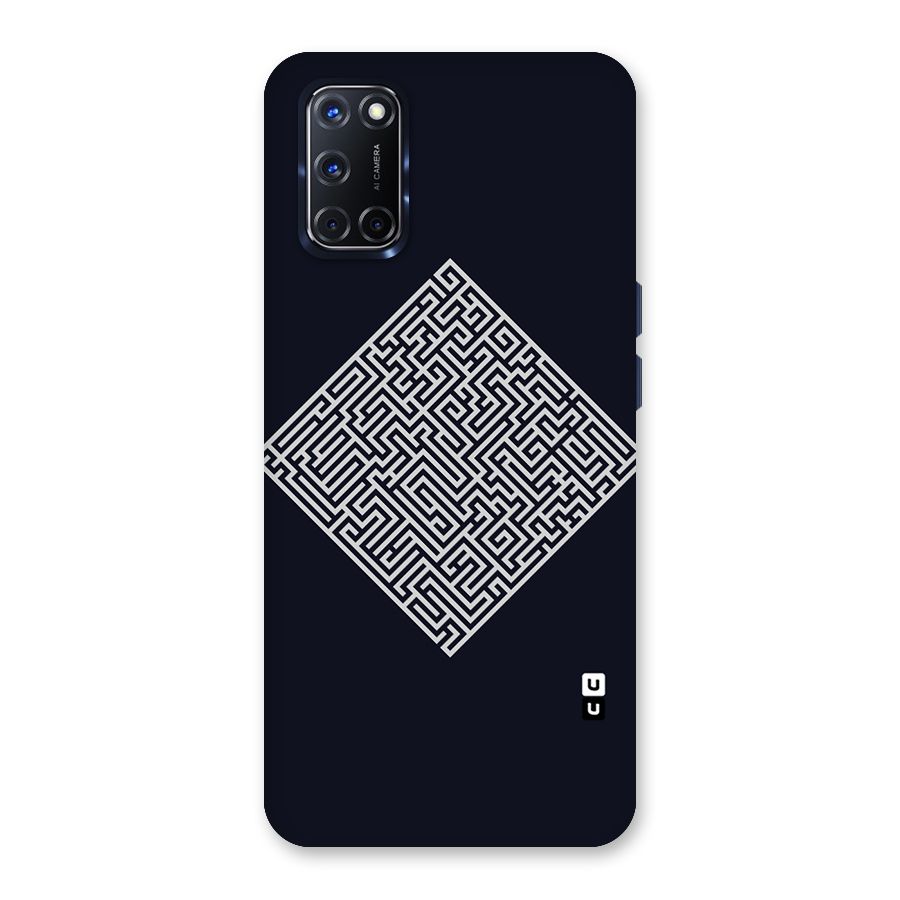 Minimal Maze Pattern Back Case for Oppo A52