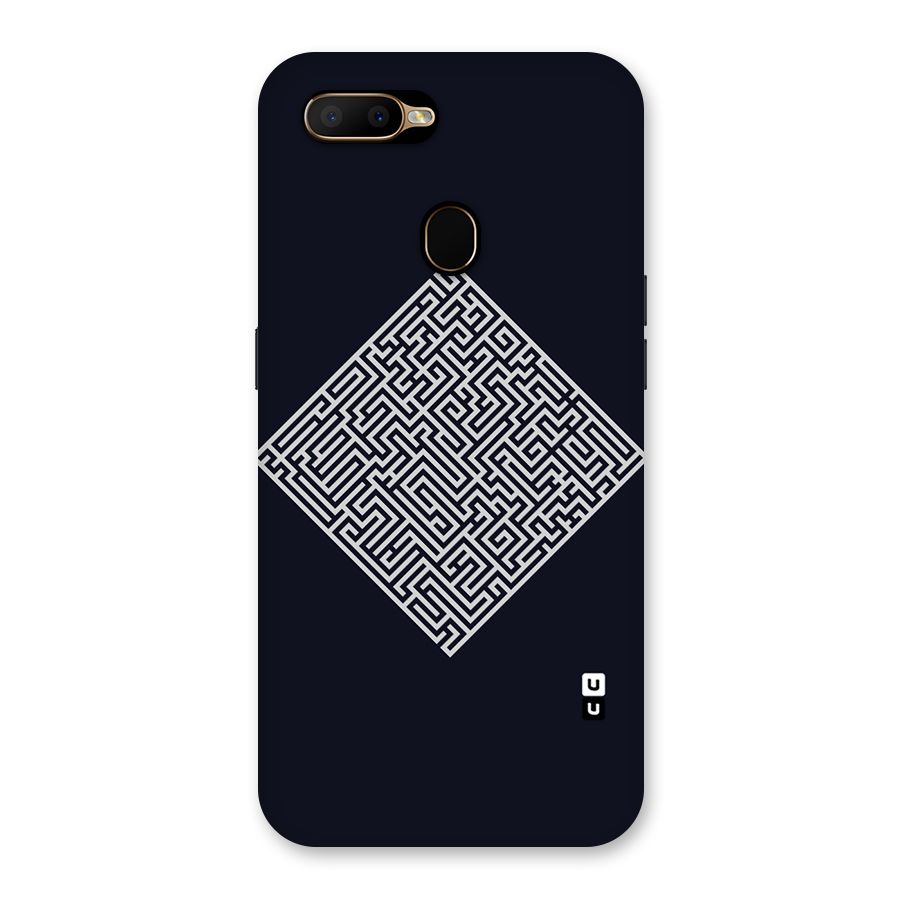 Minimal Maze Pattern Back Case for Oppo A5s