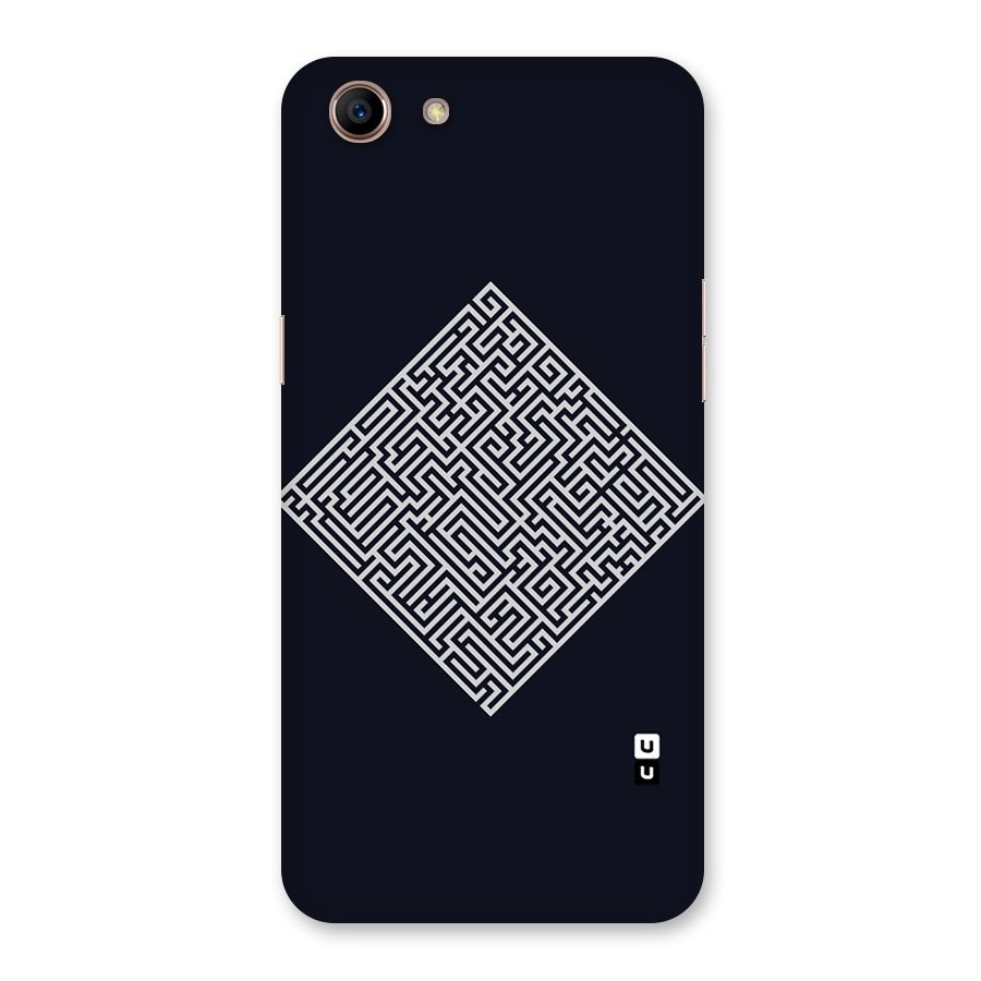 Minimal Maze Pattern Back Case for Oppo A83 (2018)