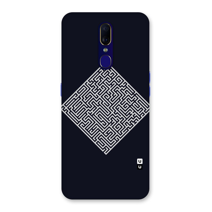 Minimal Maze Pattern Back Case for Oppo A9