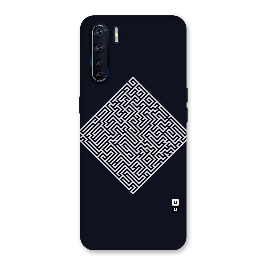 Minimal Maze Pattern Back Case for Oppo F15