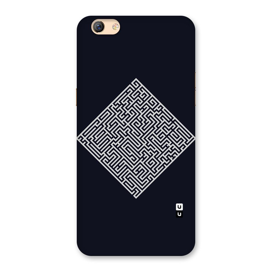 Minimal Maze Pattern Back Case for Oppo F3 Plus