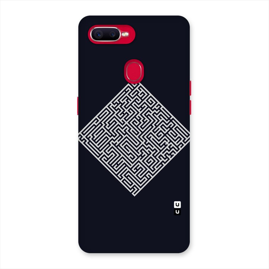Minimal Maze Pattern Back Case for Oppo F9 Pro