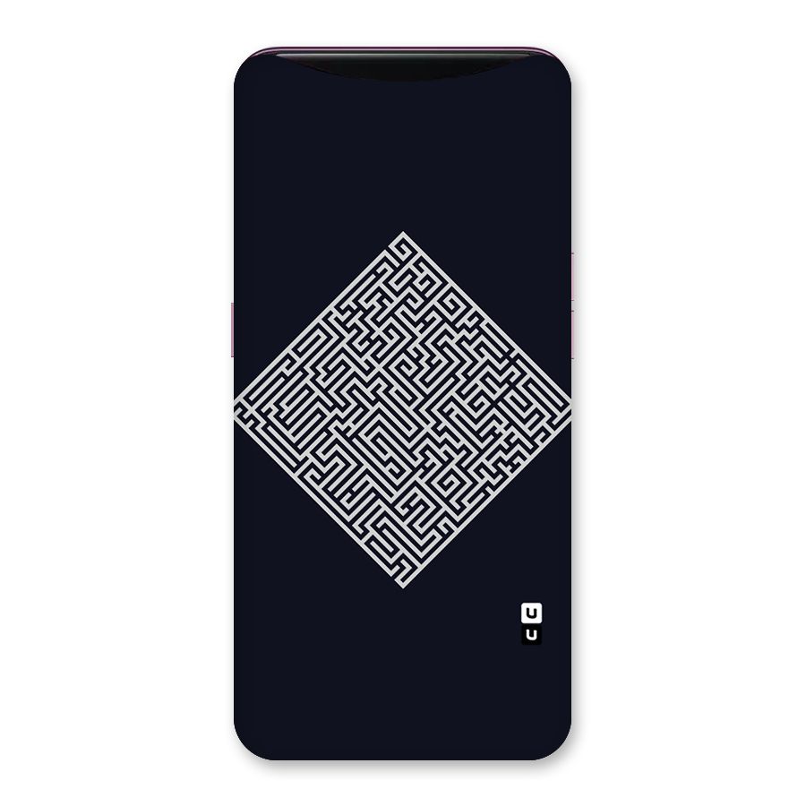 Minimal Maze Pattern Back Case for Oppo Find X