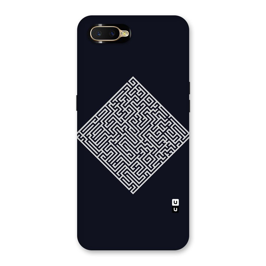 Minimal Maze Pattern Back Case for Oppo K1