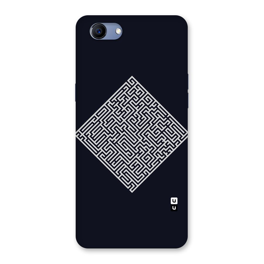 Minimal Maze Pattern Back Case for Oppo Realme 1