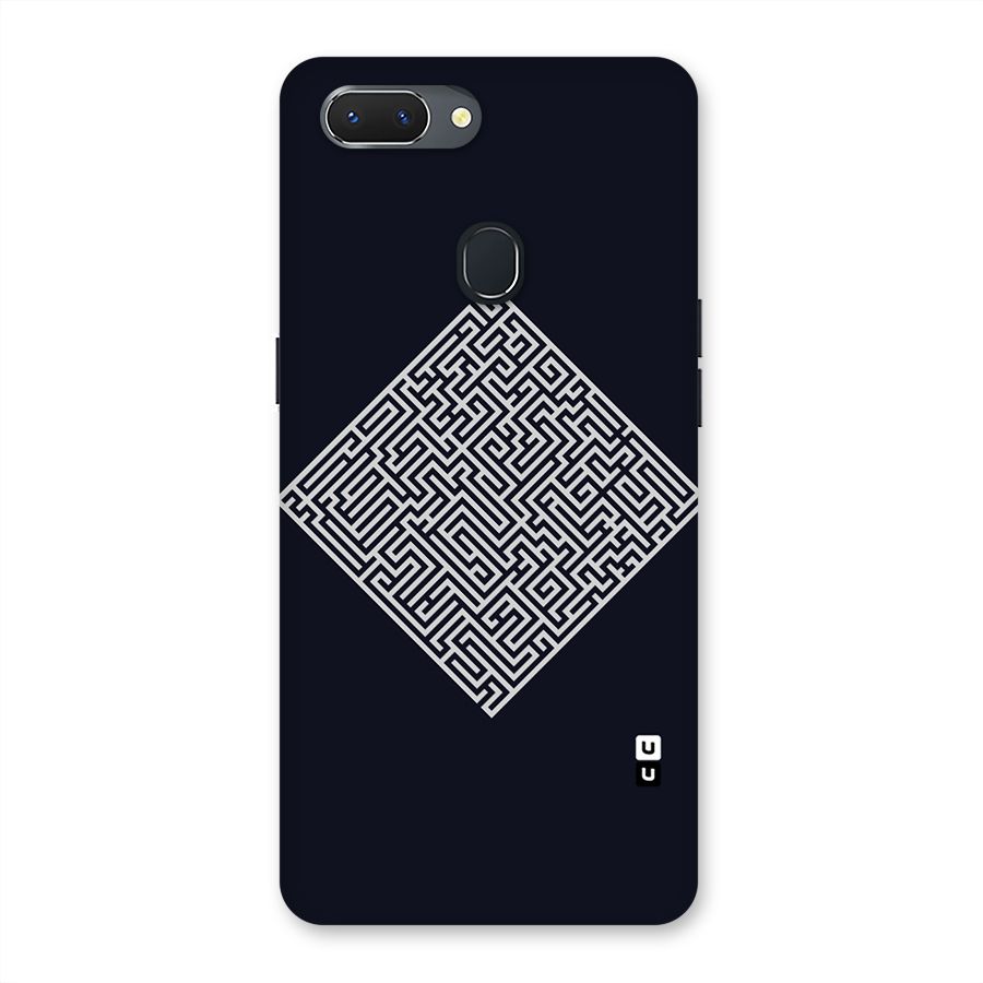 Minimal Maze Pattern Back Case for Oppo Realme 2