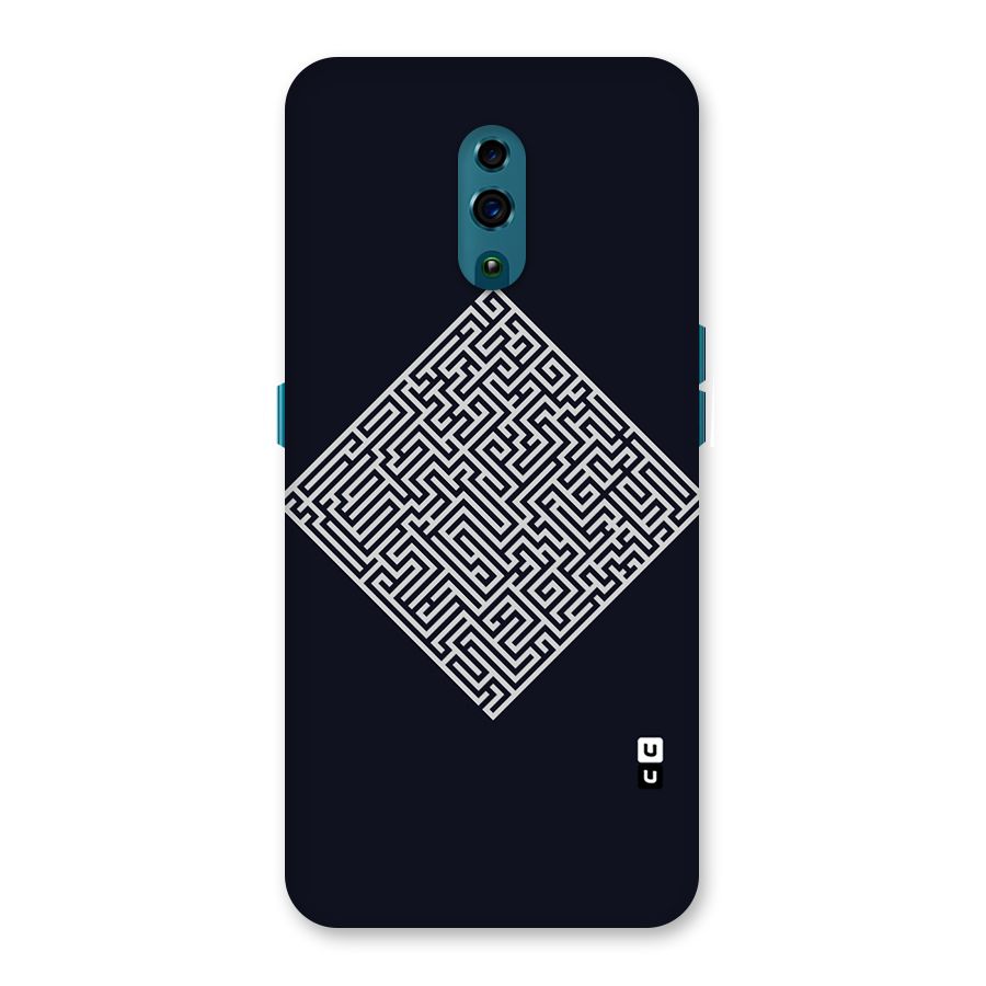 Minimal Maze Pattern Back Case for Oppo Reno