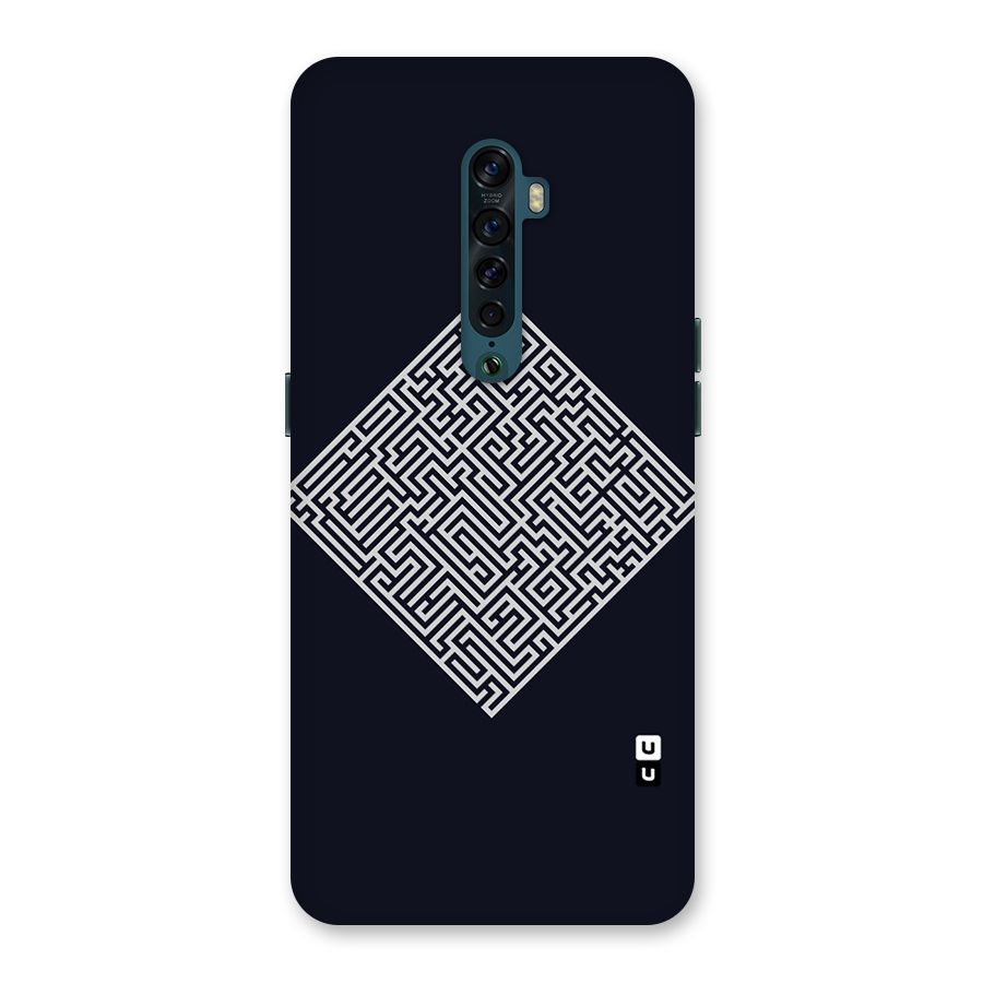 Minimal Maze Pattern Back Case for Oppo Reno2
