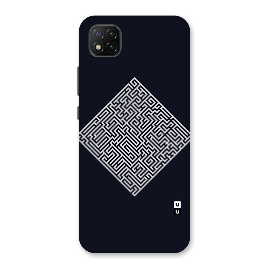 Minimal Maze Pattern Back Case for Poco C3