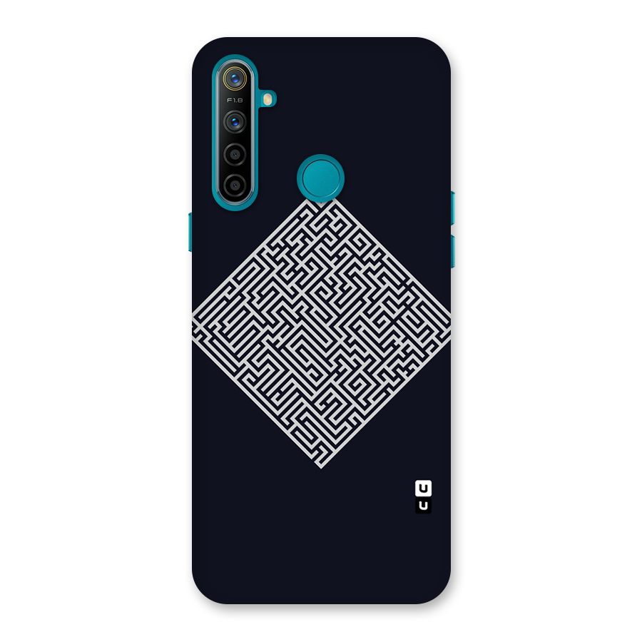 Minimal Maze Pattern Back Case for Realme 5i