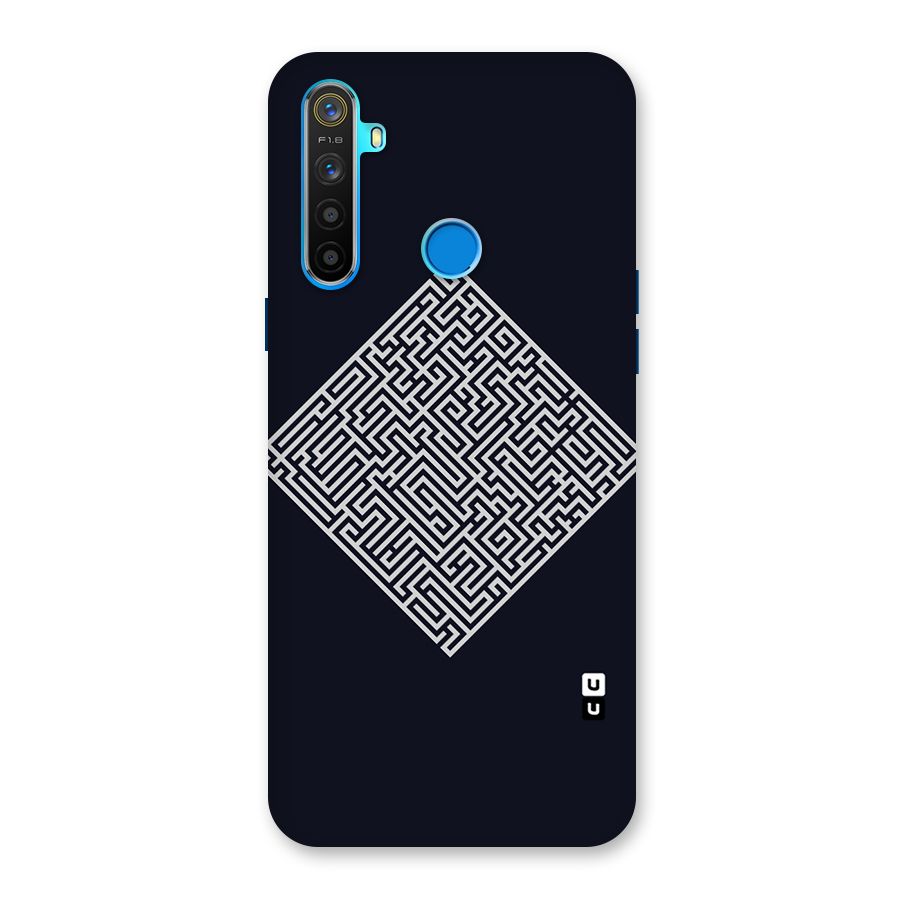 Minimal Maze Pattern Back Case for Realme 5s