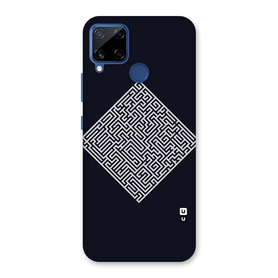Minimal Maze Pattern Back Case for Realme C15