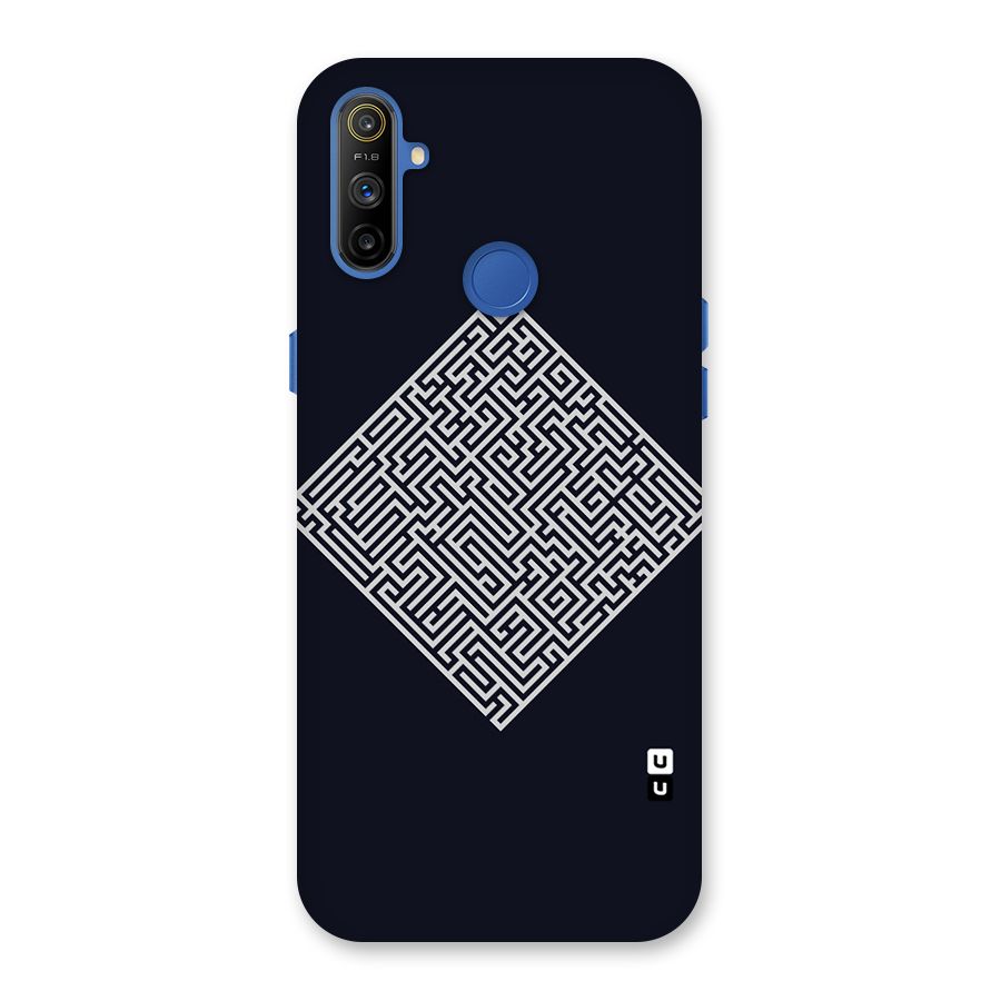 Minimal Maze Pattern Back Case for Realme Narzo 10A