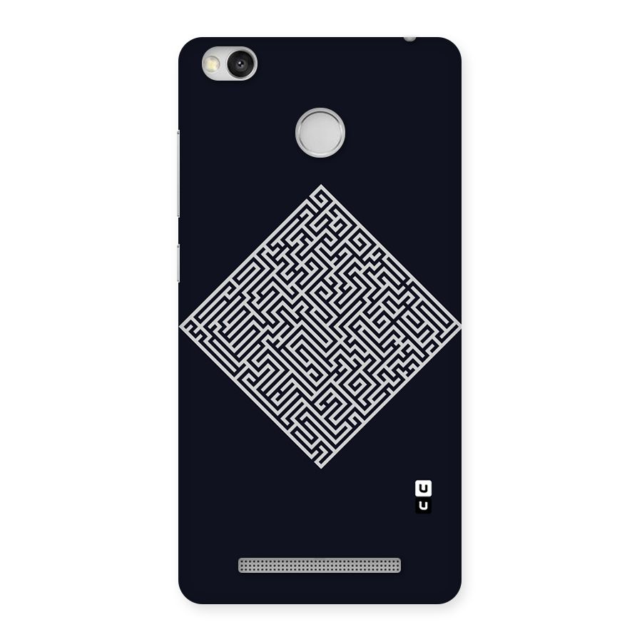 Minimal Maze Pattern Back Case for Redmi 3S Prime