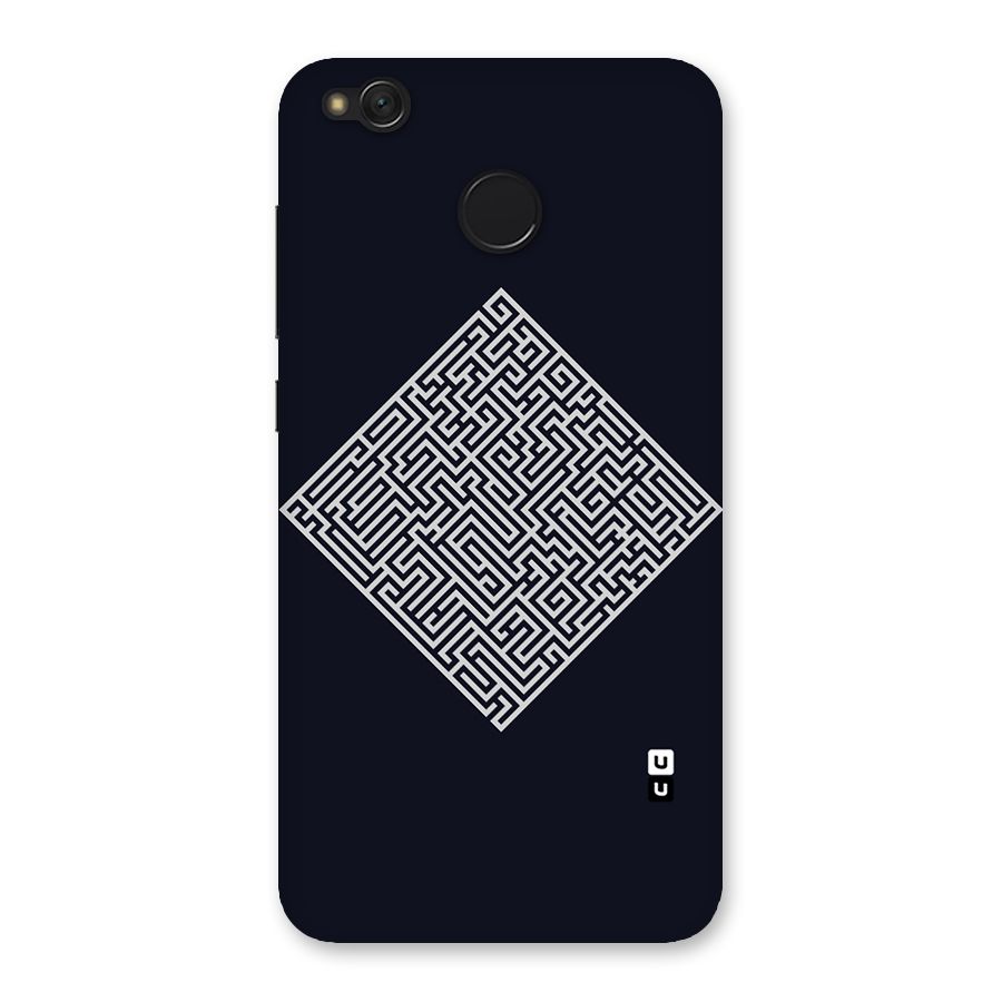 Minimal Maze Pattern Back Case for Redmi 4