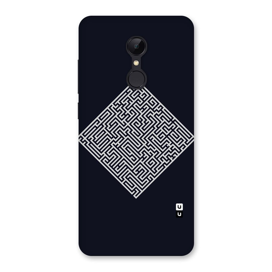 Minimal Maze Pattern Back Case for Redmi 5