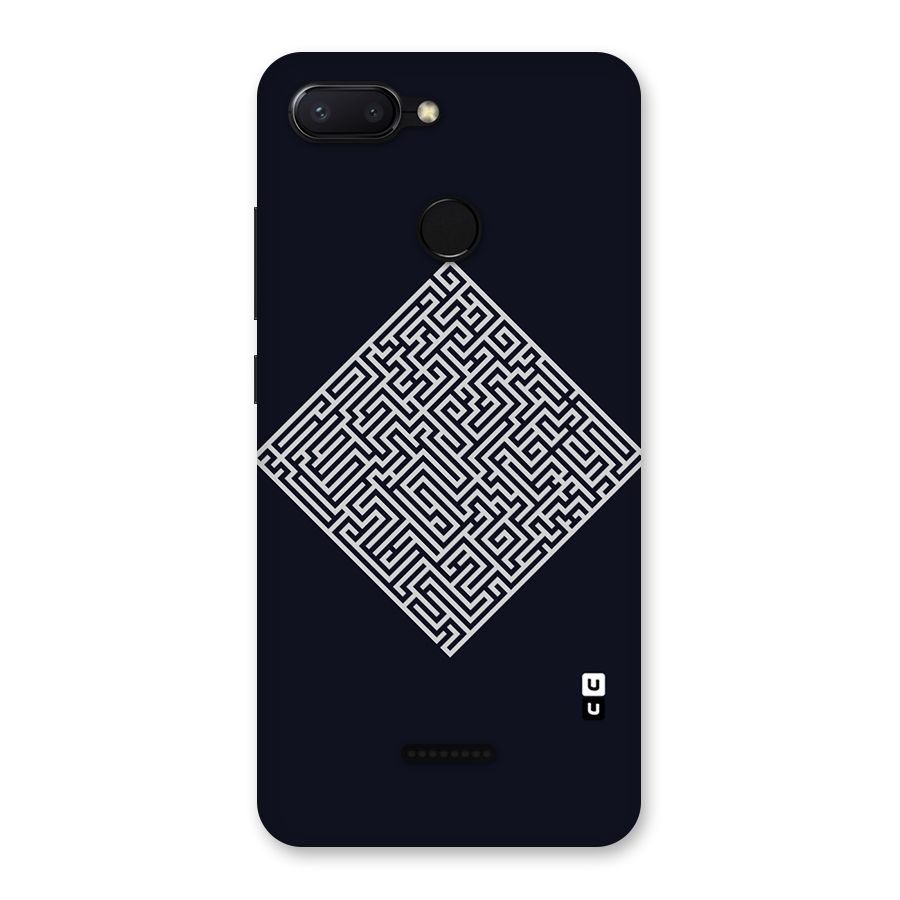 Minimal Maze Pattern Back Case for Redmi 6