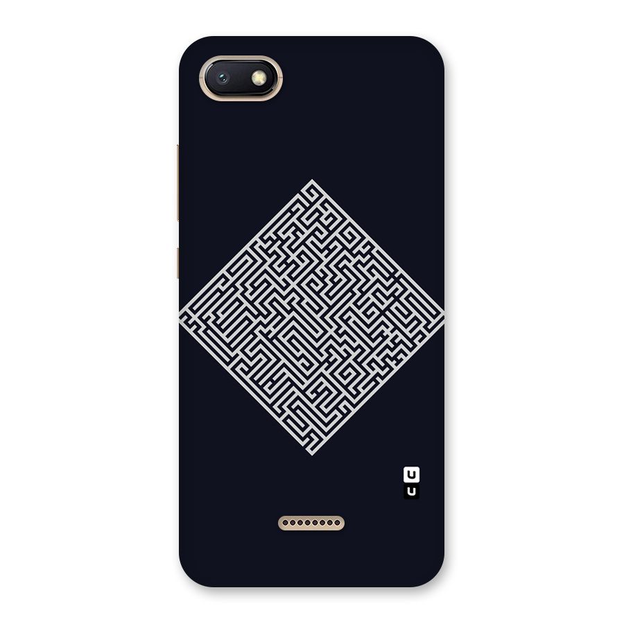 Minimal Maze Pattern Back Case for Redmi 6A