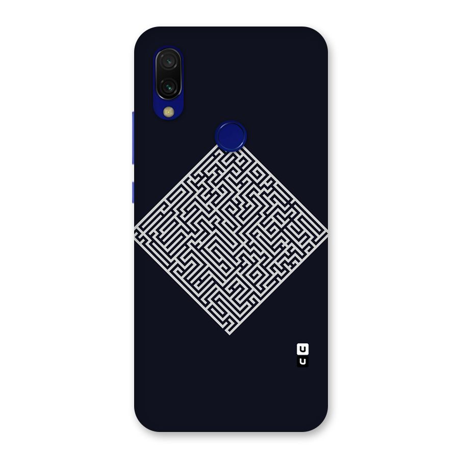 Minimal Maze Pattern Back Case for Redmi 7
