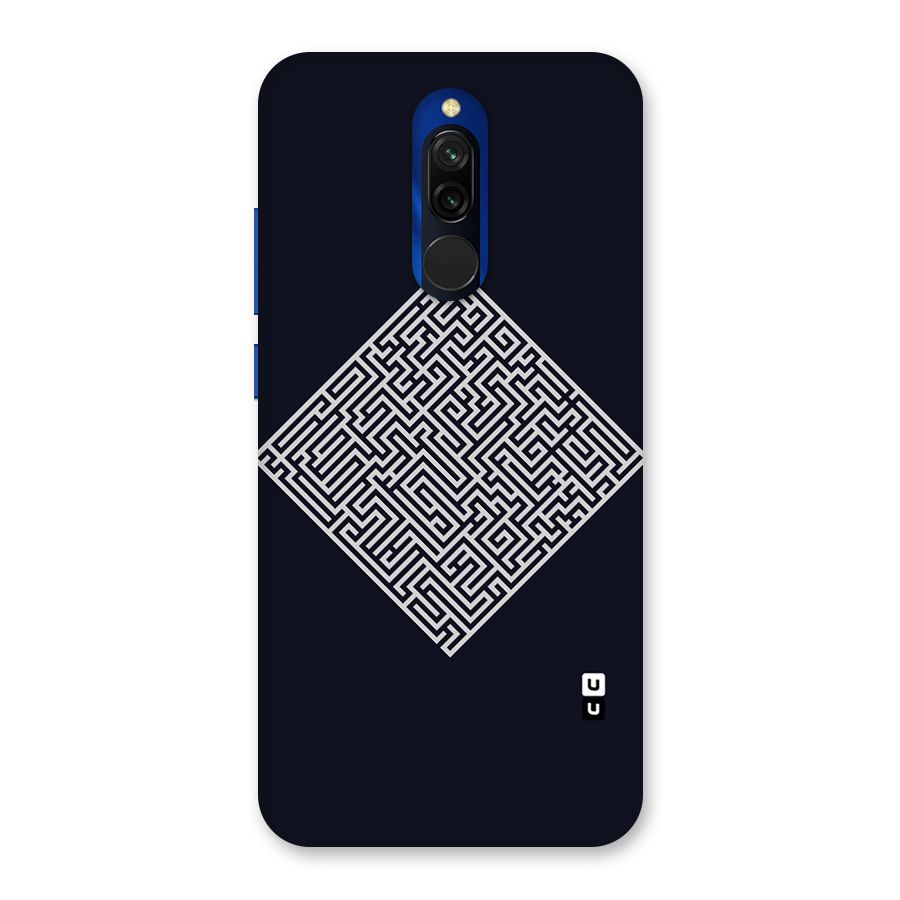 Minimal Maze Pattern Back Case for Redmi 8
