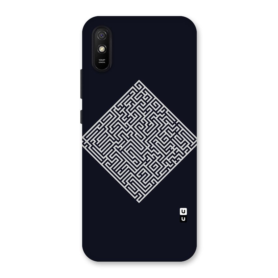 Minimal Maze Pattern Back Case for Redmi 9A