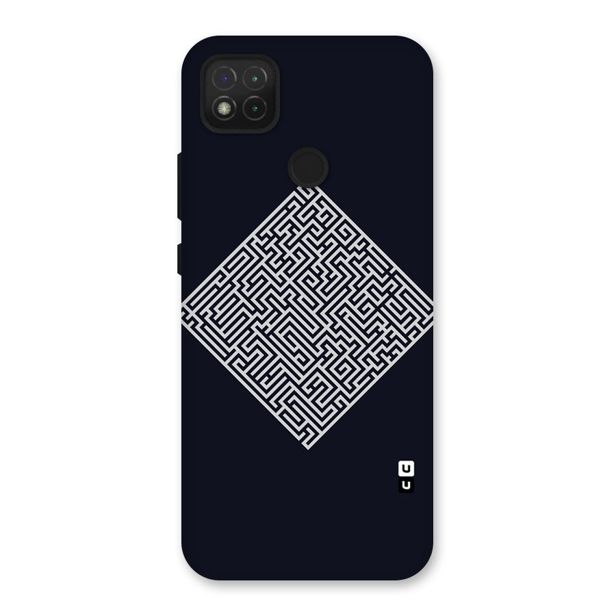 Minimal Maze Pattern Back Case for Redmi 9C