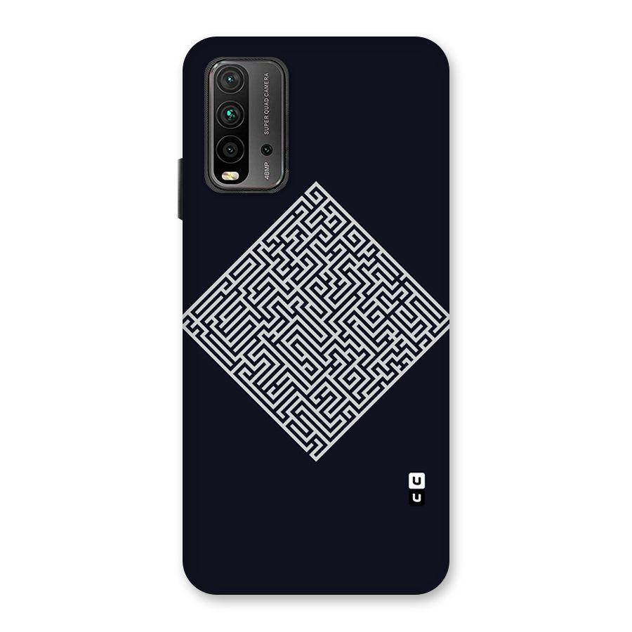 Minimal Maze Pattern Back Case for Redmi 9 Power